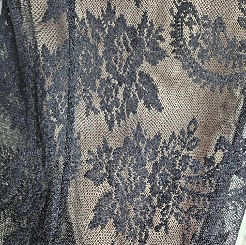 Y2K Black Lace Whimsigoth Dark Romantic Formal Gown Size XS - Picture 10 of 11